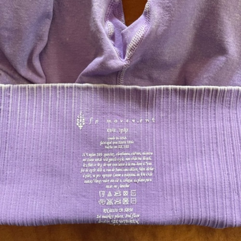 FP Movement Good Karma Leggings, Purple Dust, XS/S - Picture 2 of 3